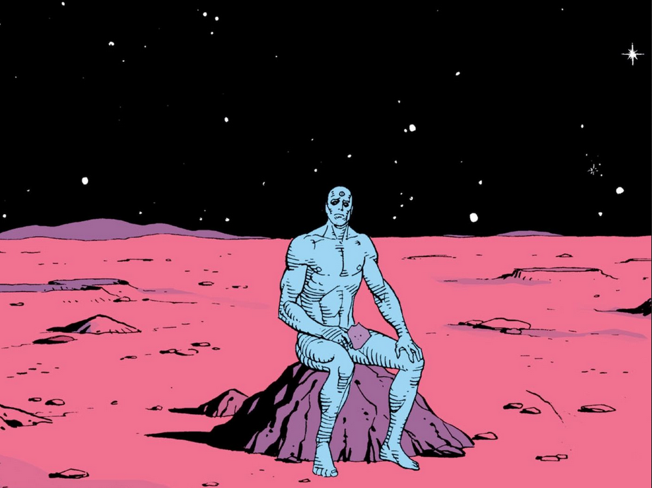 Dr Manhattan alone on Mars